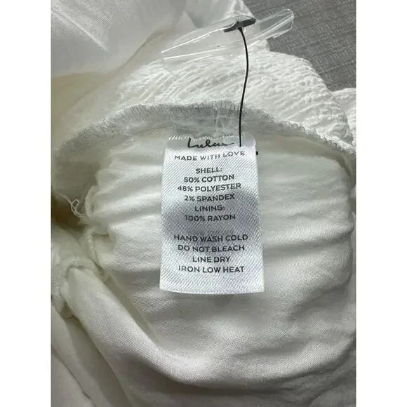 Lulu's Cream Button-Front Midi Dress with Tie Top - Picture 8 of 11